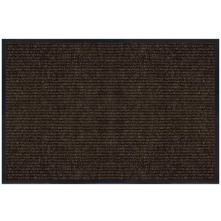 MULTY HOME Floor Mat, 30 in L, 18 in W, Rectangular, Parquet Pattern, PET Surface, Cocoa 1005740US